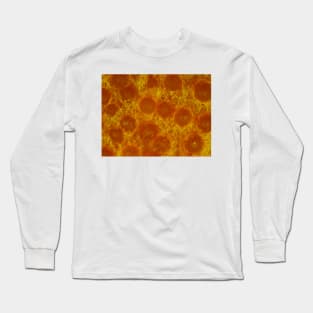 Lobster mushroom under the microscope, reflected light Long Sleeve T-Shirt